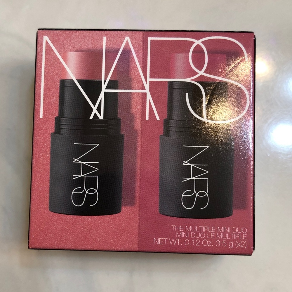 NARS The Multiple Mini Duo Blush Sticks Orgasm Crave & Bad Habit 3.5g Each NIB